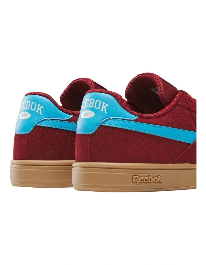 Court Retro Sneakers in Maroon image 3