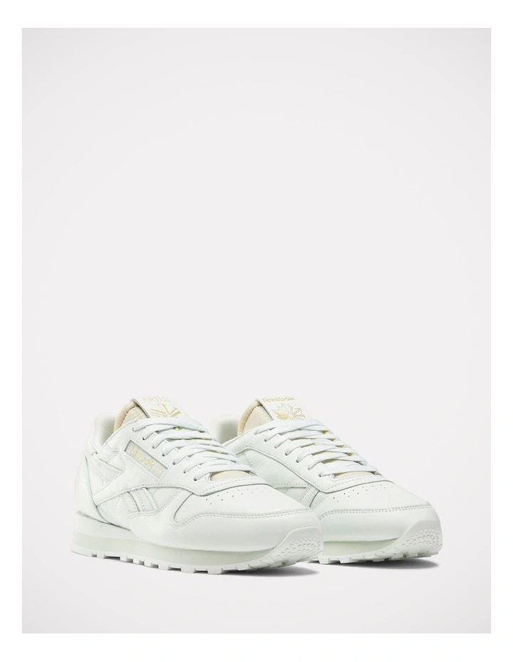 Classic Leather Sneakers in White image 2