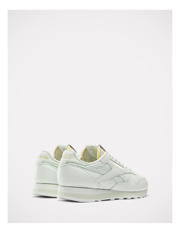 Classic Leather Sneakers in White image 3