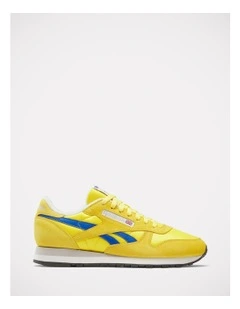 Classic Leather Sneakers in Yellow