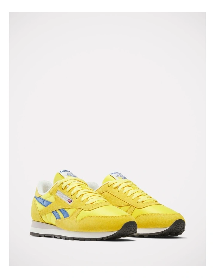 Classic Leather Sneakers in Yellow image 2