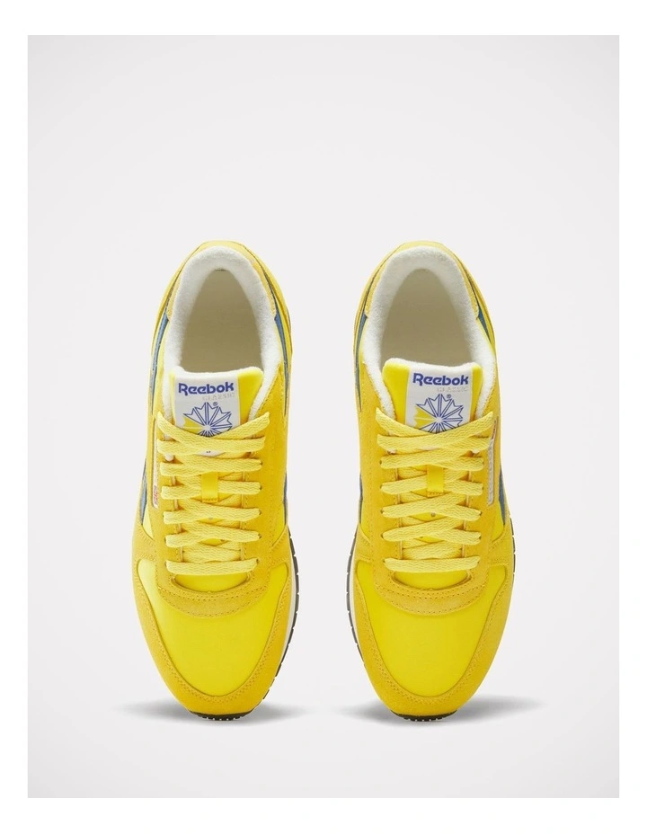 Classic Leather Sneakers in Yellow image 4