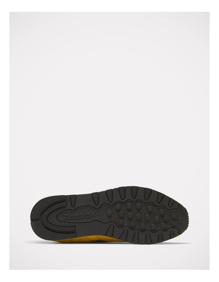Classic Leather Sneakers in Yellow image 5