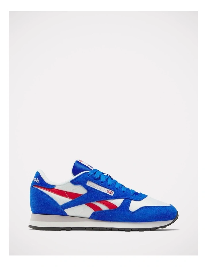 Classic Leather Sneakers in Blue image 1