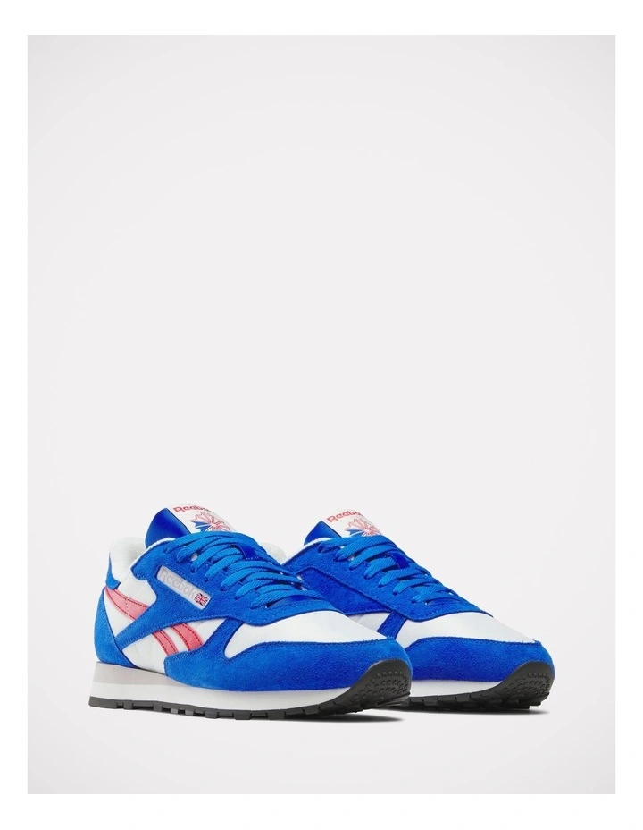 Classic Leather Sneakers in Blue image 2