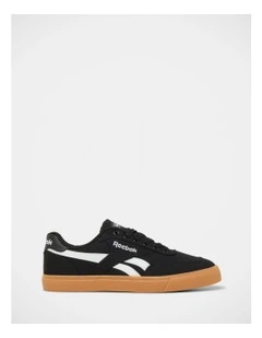 Court Advance Vulc Sneakers in Jet Black/Tan