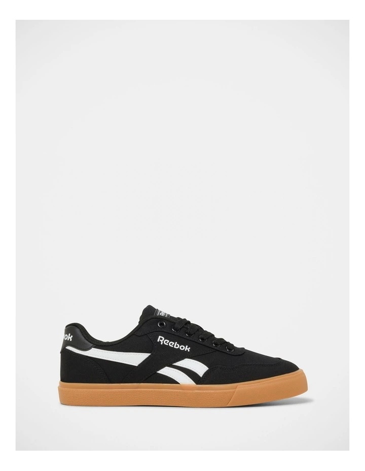 Court Advance Vulc Sneakers in Jet Black/Tan image 1