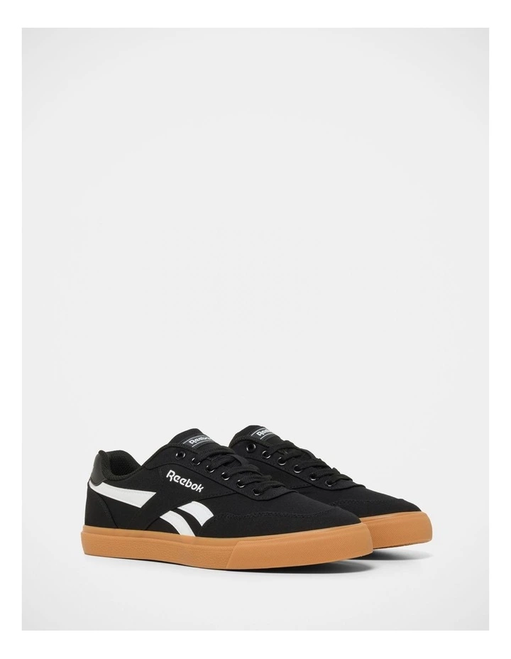Court Advance Vulc Sneakers in Jet Black/Tan image 2