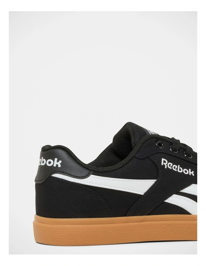 Court Advance Vulc Sneakers in Jet Black/Tan image 4