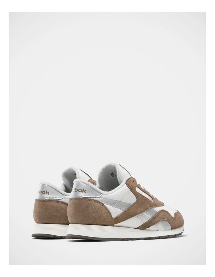 Classic Nylon Sneakers In Grey image 3