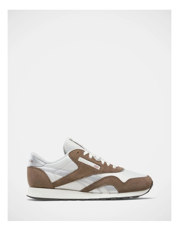 Classic Nylon Sneakers In Grey image 6