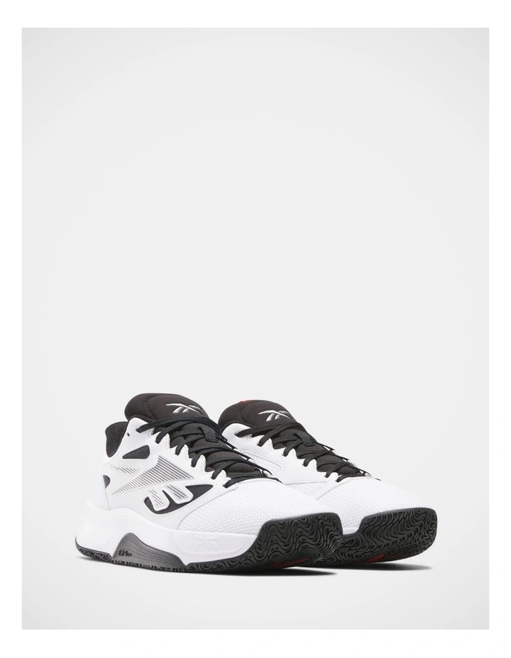 Engine Lt Sneakers In White/Black/Red image 2