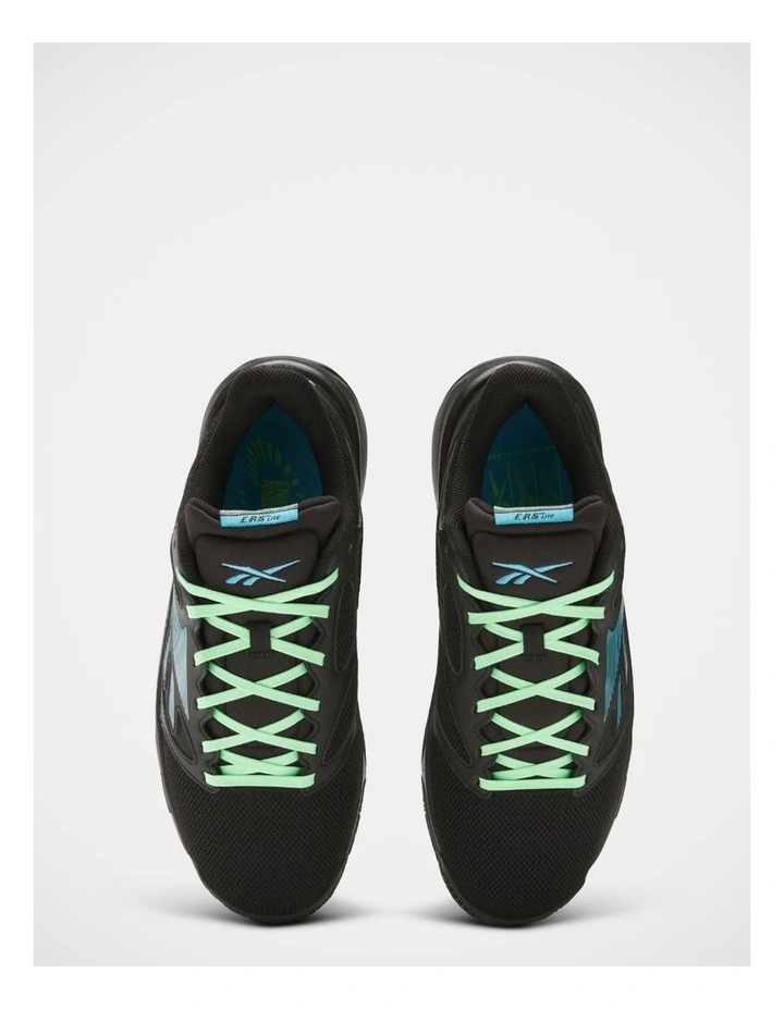 Engine Lt Sneakers In Black/Green/Cyan image 4