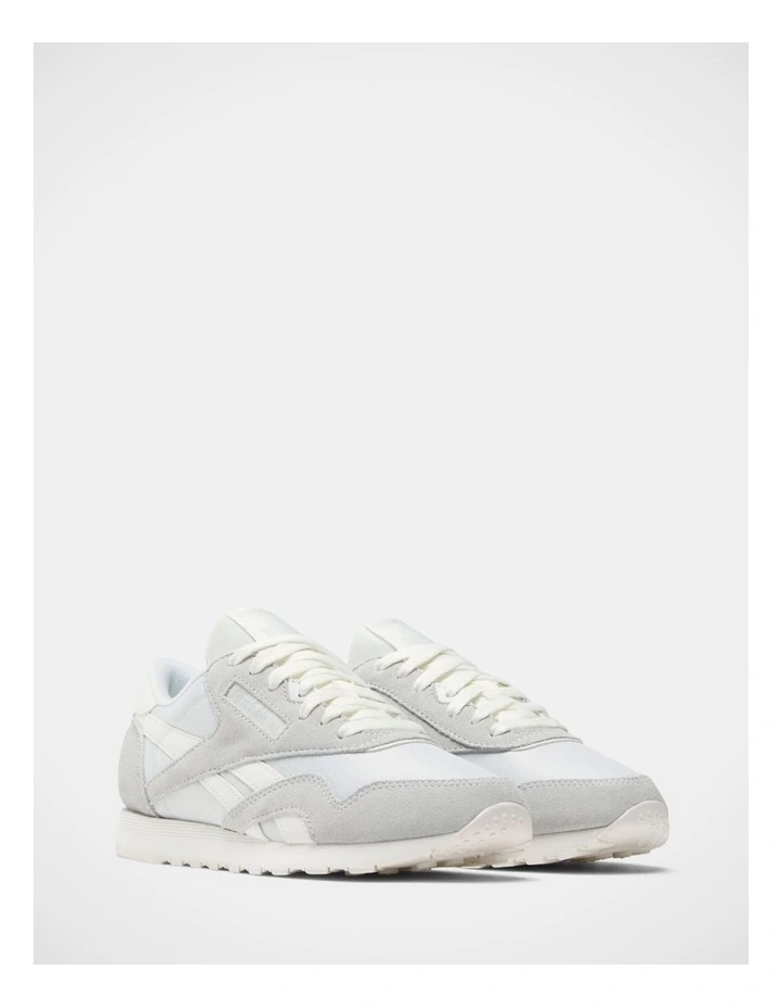 Classic Nylon Sneakers In Beige image 2