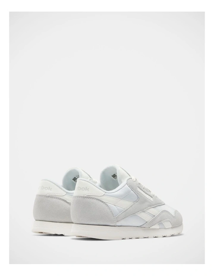 Classic Nylon Sneakers In Beige image 3