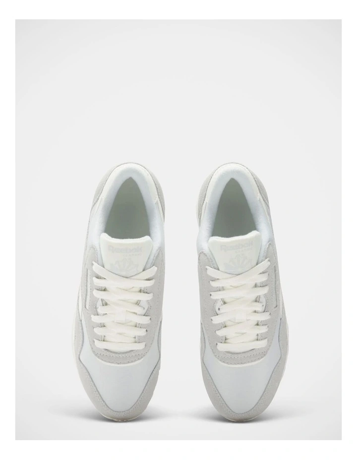 Classic Nylon Sneakers In Beige image 4