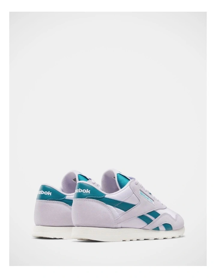 Classic Nylon Sneakers In Lilac image 5