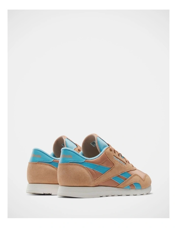 Classic Nylon Sneakers In Beige image 3