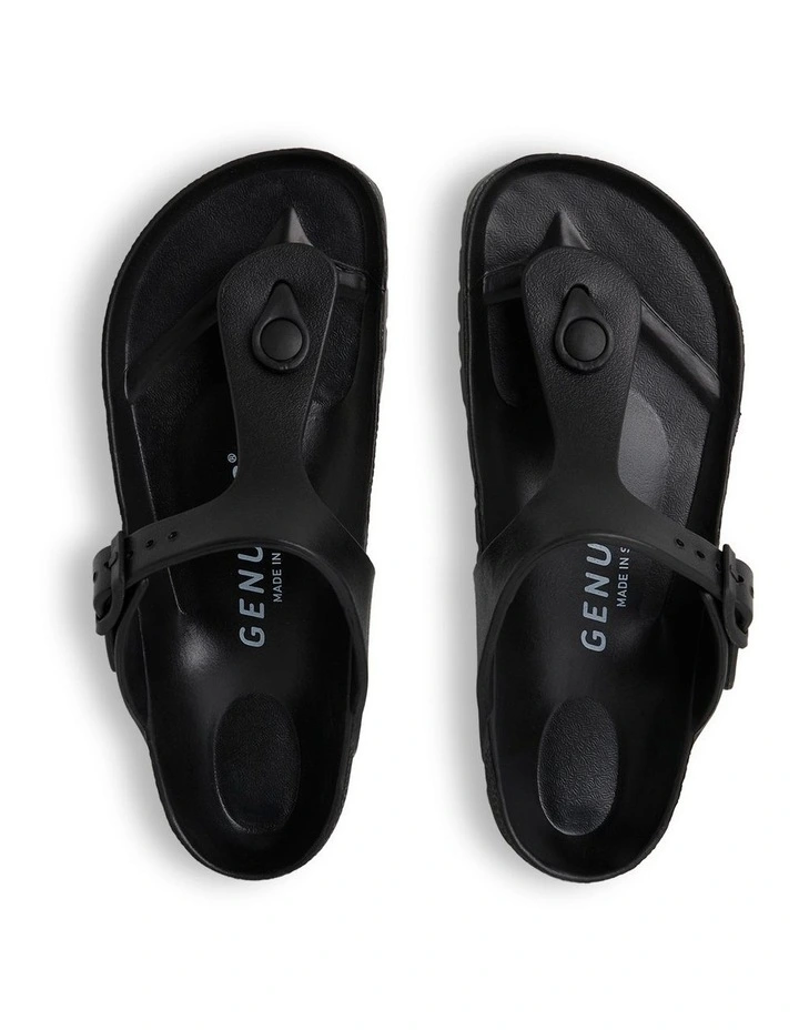 Menorca Thongs in Black image 2