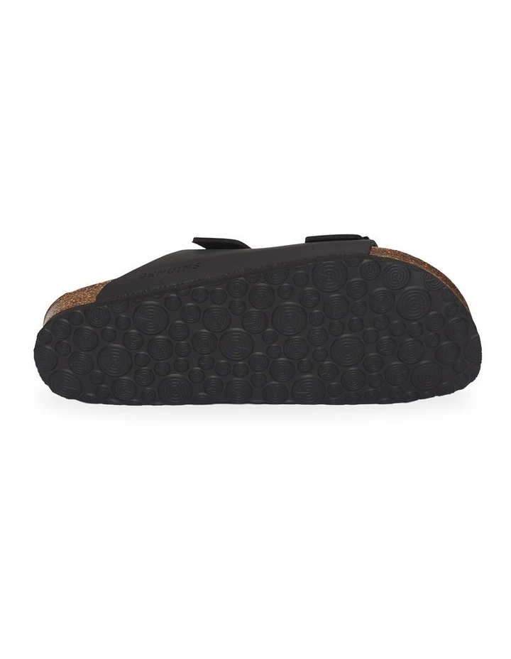 Hawaii Oiled Leather Slides in Black image 5