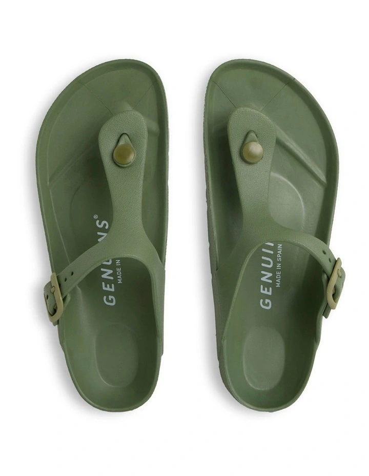 Menorca Thongs in Khaki image 2