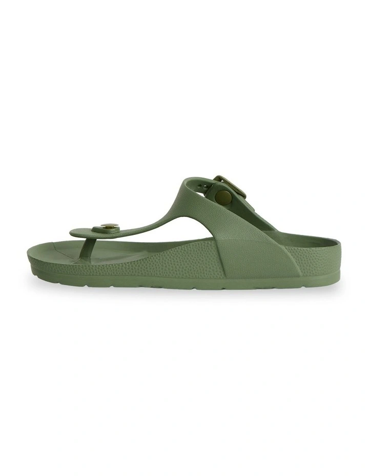 Menorca Thongs in Khaki image 4