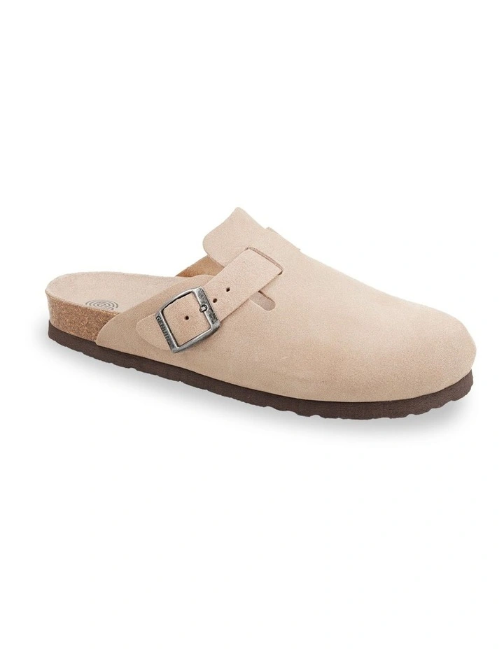 Riva Velour Clog in Taupe image 2