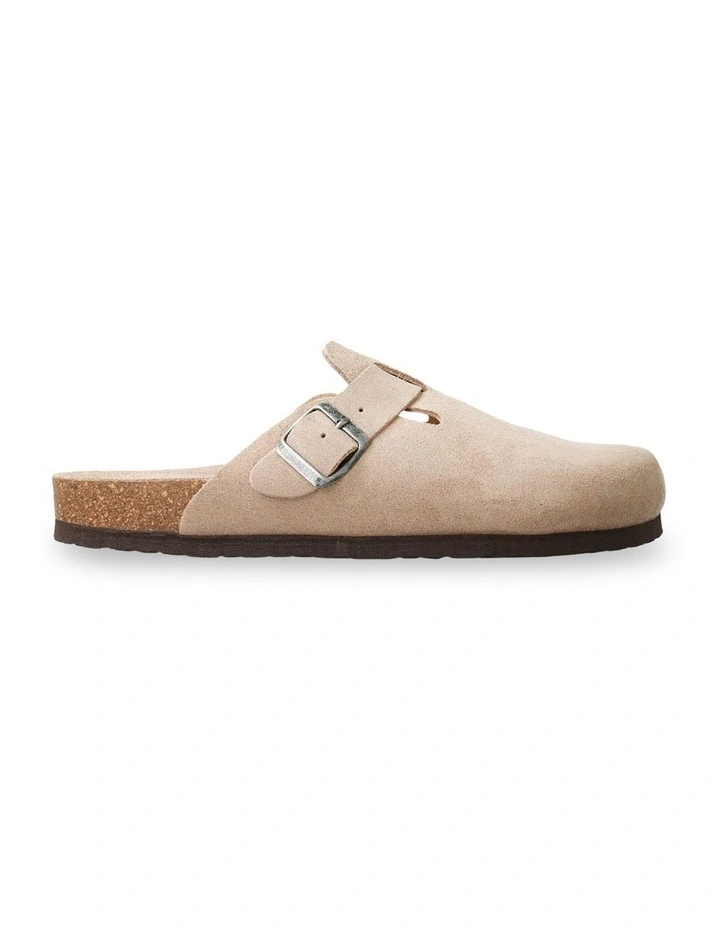 Riva Velour Clog in Taupe image 3