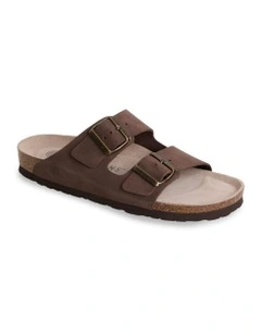 Hawaii Nubuck Slides in Brown