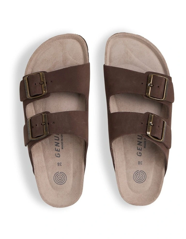 Hawaii Nubuck Slides in Brown image 2