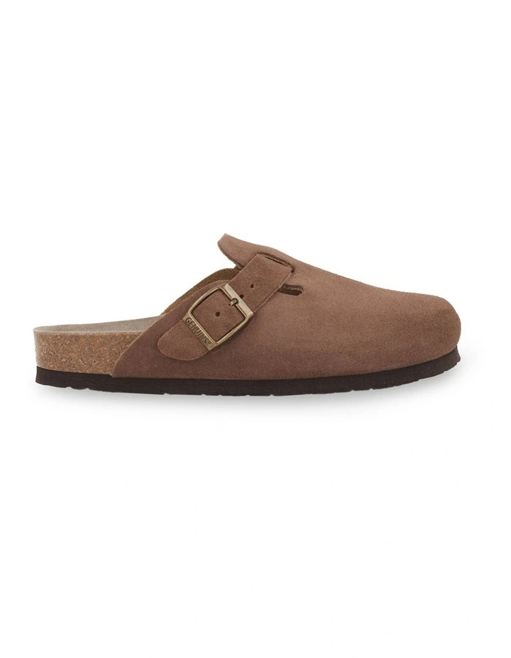 Riva Velour Clog in Taupe image 2
