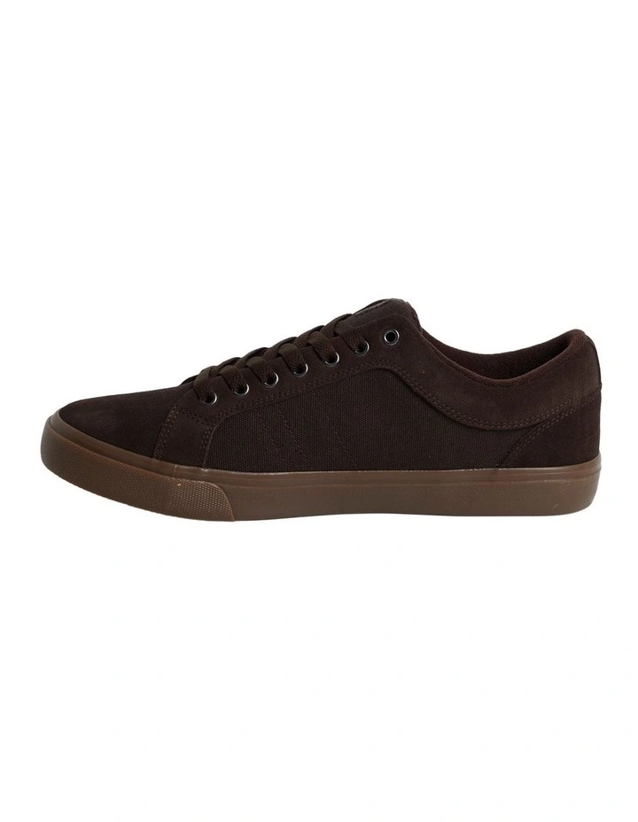 Finetime Classic Sneakers In Choc image 3