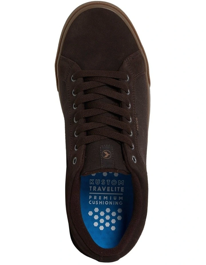 Finetime Classic Sneakers In Choc image 5