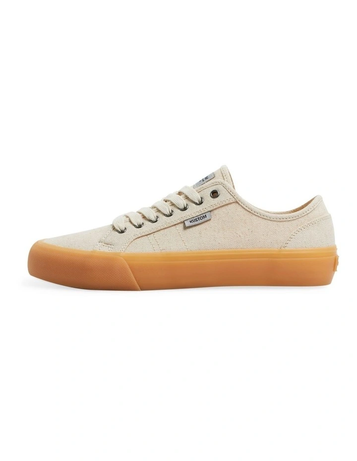 World-Wide Lo Sneakers in Beige image 3