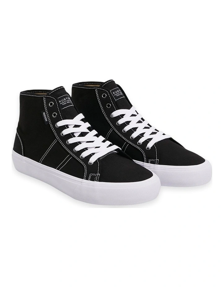World-Wide Hi Sneakers in Black image 1