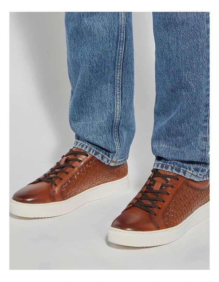 Tj Woven Trainer Shoes in Brown image 2