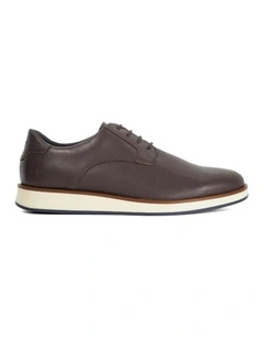 Bow Lace-Up Shoe in Brown