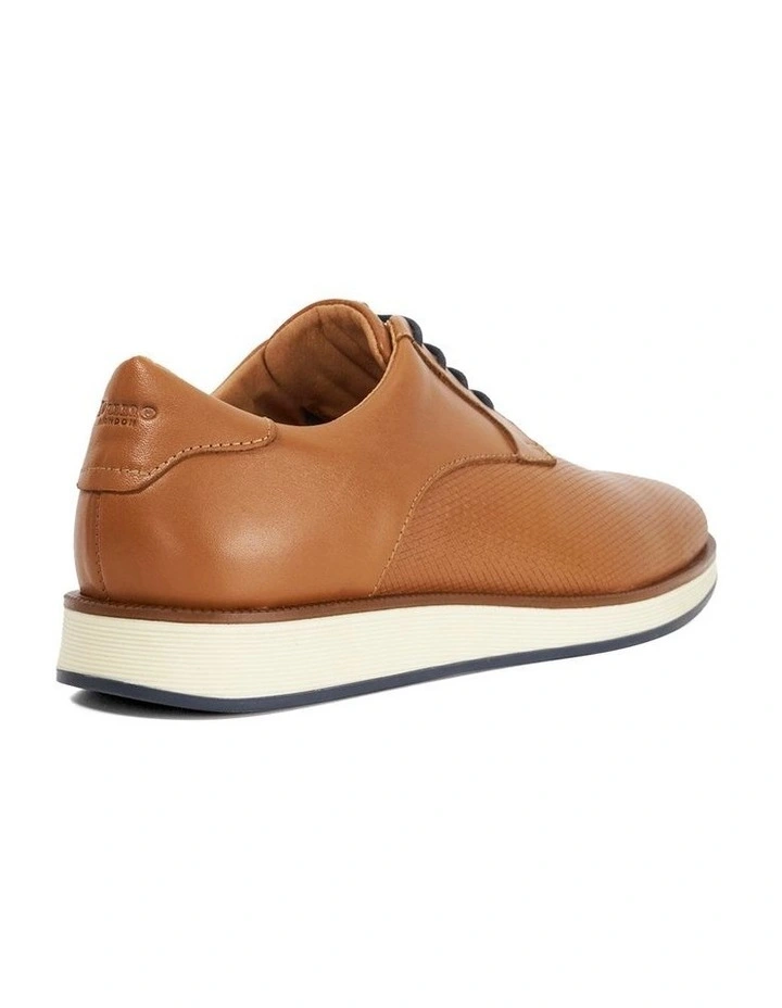 Bow Lace-Up Shoe in Tan image 5