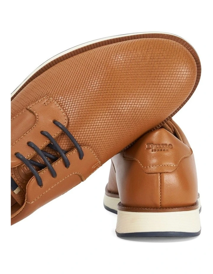 Bow Lace-Up Shoe in Tan image 6