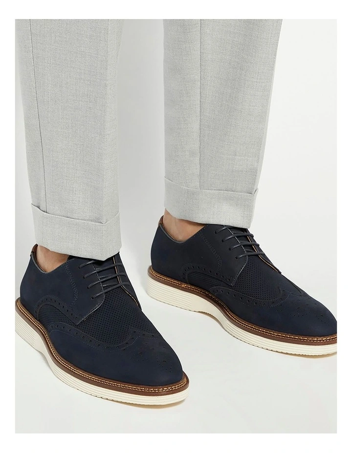 Benidictus Lace-Up Shoe in Navy image 2