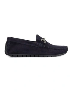Brackon Moccasion Loafers in Navy
