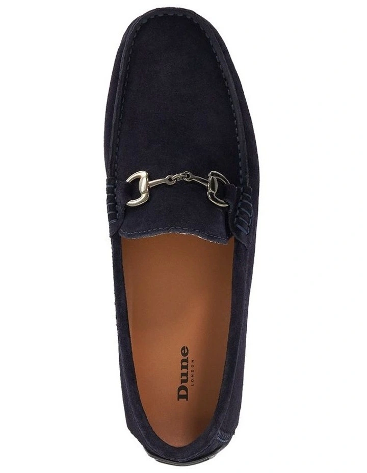 Brackon Moccasion Loafers in Navy image 4