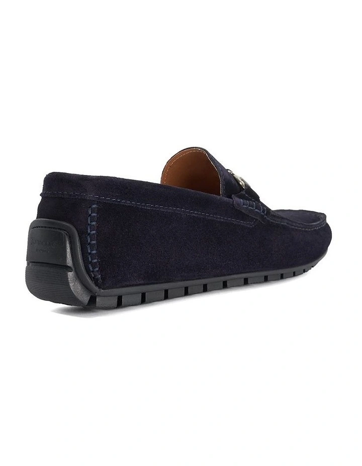 Brackon Moccasion Loafers in Navy image 5