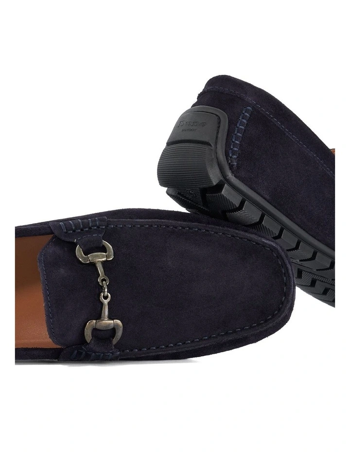 Brackon Moccasion Loafers in Navy image 6