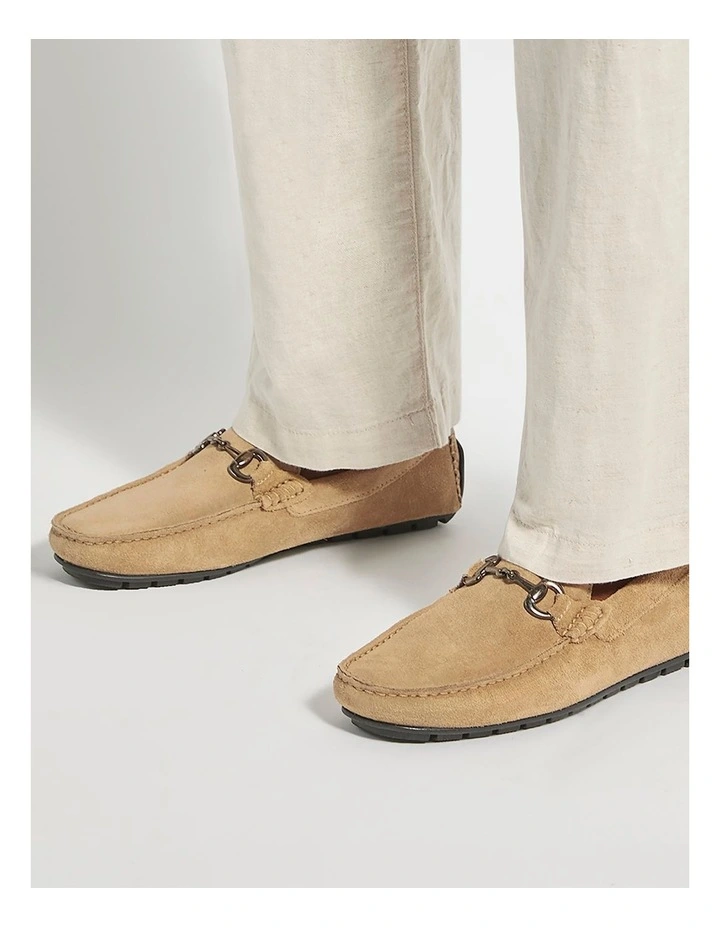 Brackon Suede Loafer in Taupe image 2