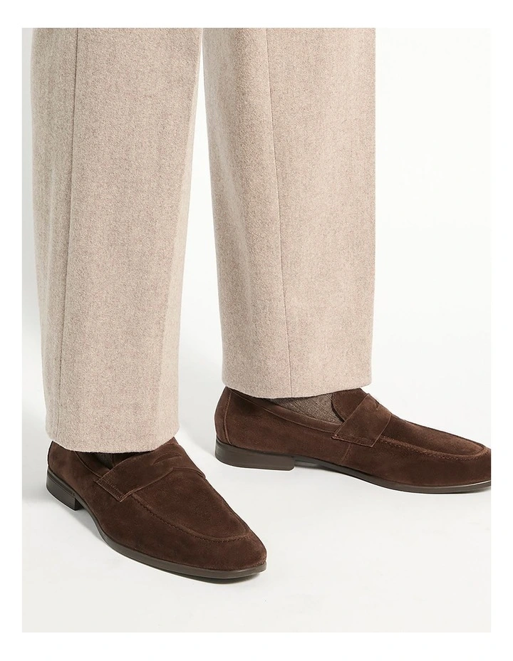 Barclays Suede Loafer in Brown image 2