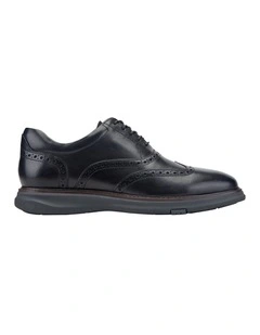 Lendal Wingtip Oxford Shoes in Black