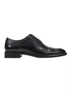 Tully Cap Toe Oxford in Black