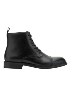 Lowen Combat Boot in Black