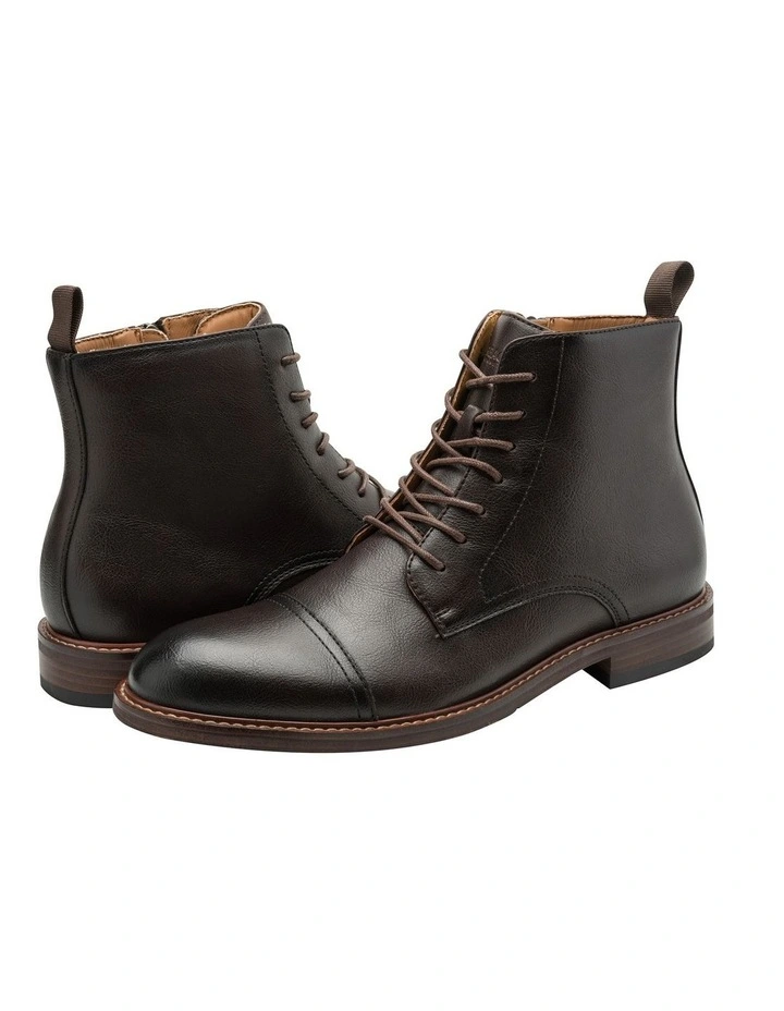 Lowen Combat Boot in Brown image 3